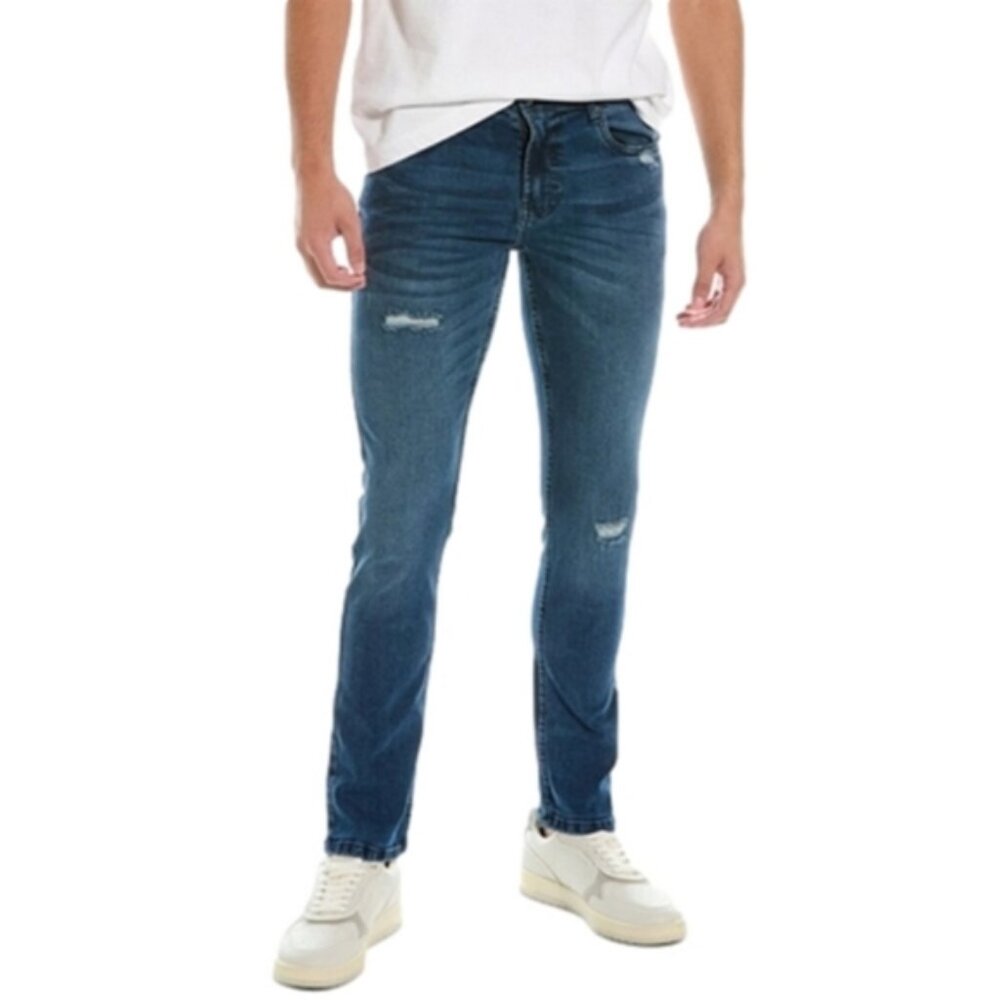 NWT Cavalli Class Men's Slim Straight Denim Dark Wash Blue Jeans Size 36